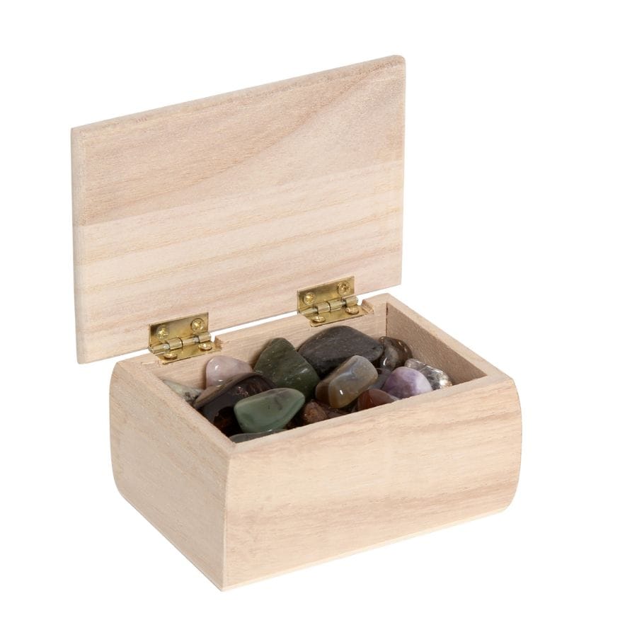 Bartl Kinderzimmer Accessoires Schatzkartenkiste mit Glückssteinen – Dekorative Holzbox von Bartl