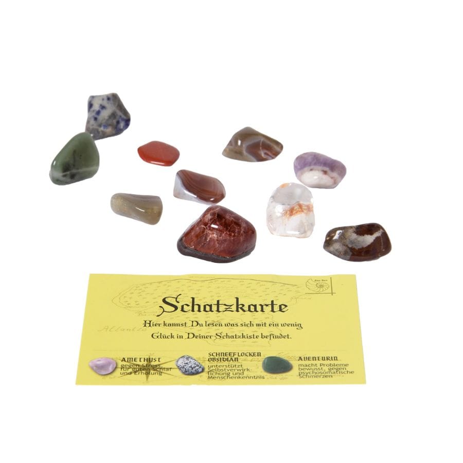 Bartl Kinderzimmer Accessoires Schatzkartenkiste mit Glückssteinen – Dekorative Holzbox von Bartl