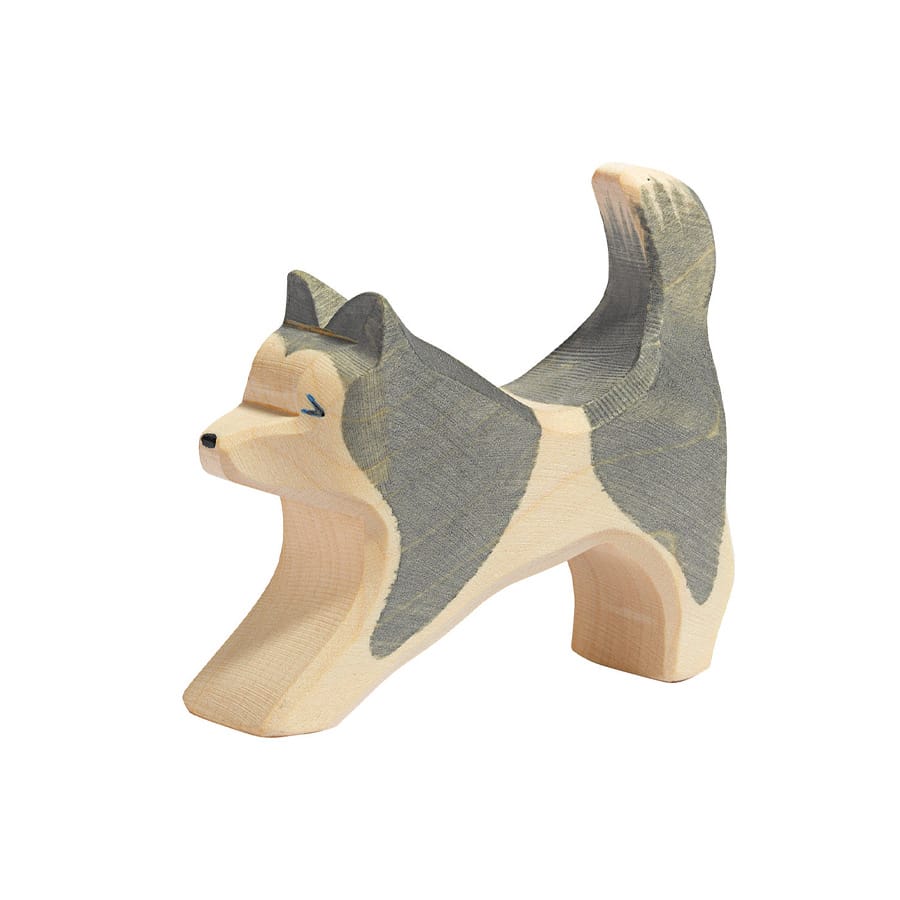Ostheimer Holzfiguren Ostheimer Schlittenhund laufend