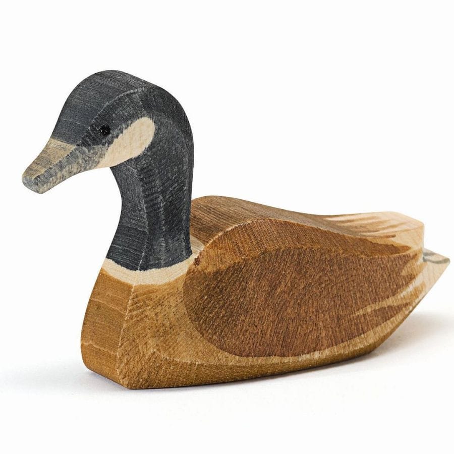 Ostheimer Holzfiguren Ostheimer Ostheimer Holzfigur „Kanadagans schwimmend“ – Tierfigur aus Ahorn, ab 3 Jahren