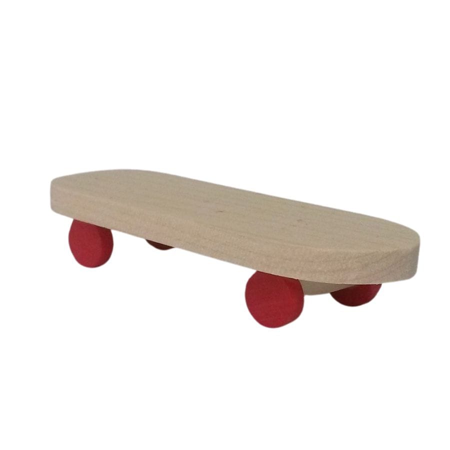 Annedore Krebs Action- & Spielzeugfiguren Annedore Krebs Skateboard aus Holz – Puppenhaus-Püppchen Zubehör, ab 3 Jahre
