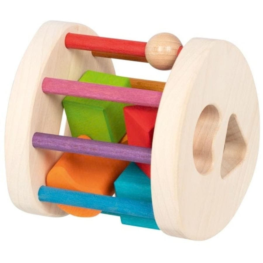 Goki Sortier-, Stapel- & Steckspielzeug goki evolution Sortbox aus Holz – Sortierspiel für Kinder ab 1 Jahr