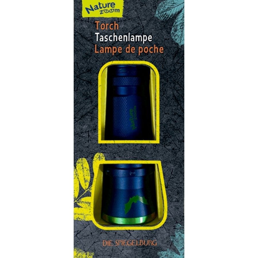 Spiegelburg Spielzeug für draußen Taschenlampe Nature Zoom LED mit 2 Funktionen – Kinderlampe aus Aluminium