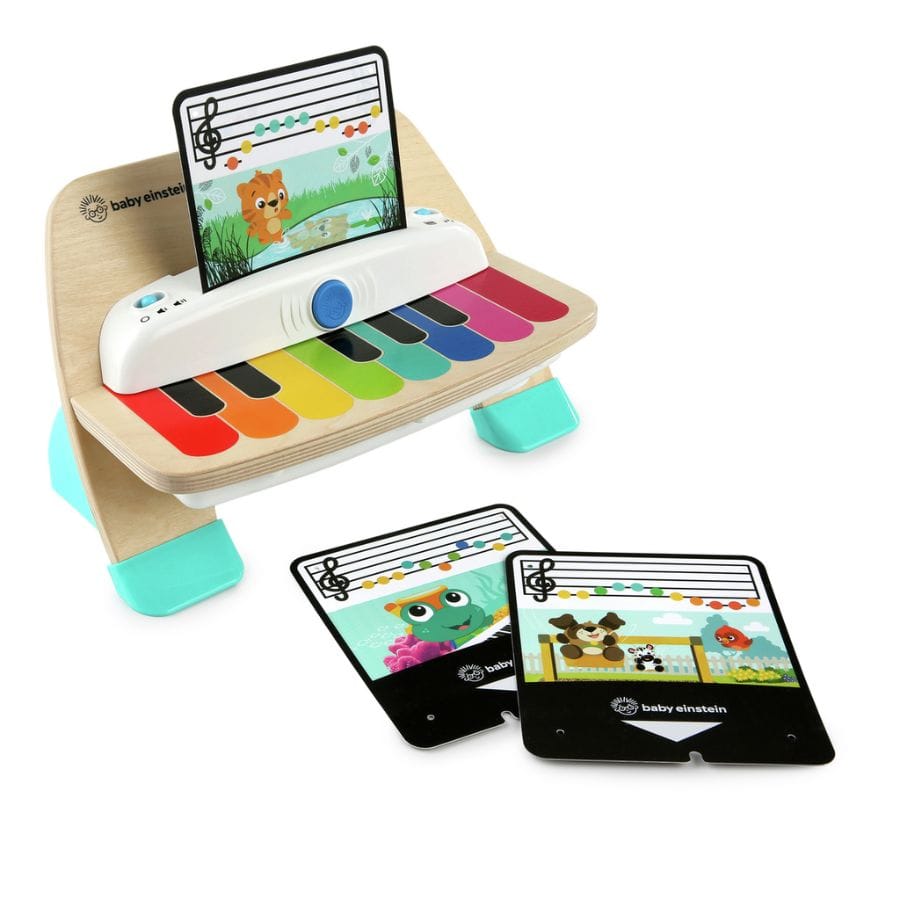 Toynamics Baby-Aktiv-Spielzeug Hape Holzklavier Touch – Interaktives Kinderklavier ab 12 Monate