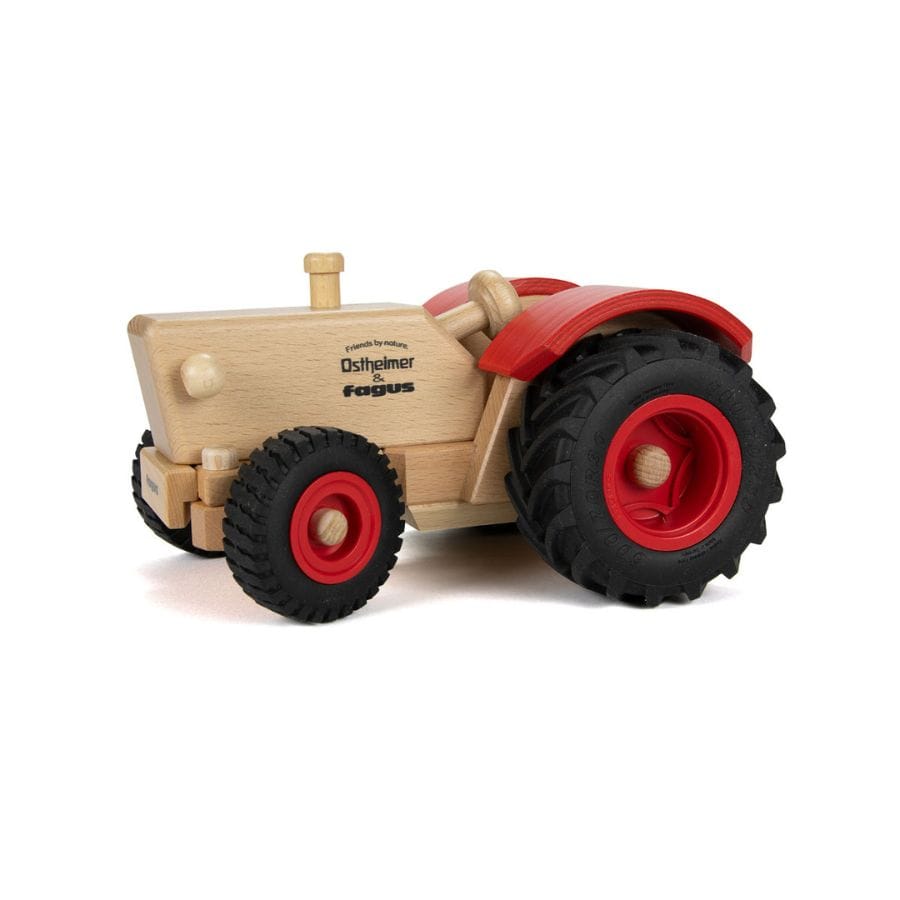 Fagus Holzfahrzeug Fagus Traktor Friends by Nature – Holztraktor mit Lenkung | für Ostheimer Jungbauer