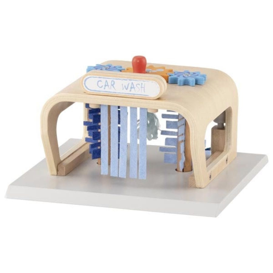 goki Waschanlage „PowerClean“ – Holz-Waschanlage mit drehbaren Bürsten, ab 3 Jahre