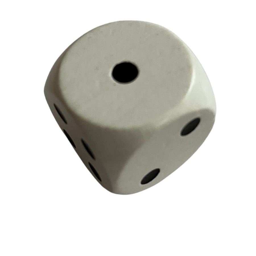 weible Spiele Gesellschaftsspiel Weiß Weible Holzwürfel 30 mm – Farbige Spielwürfel aus Ahornholz, ab 4 Jahre