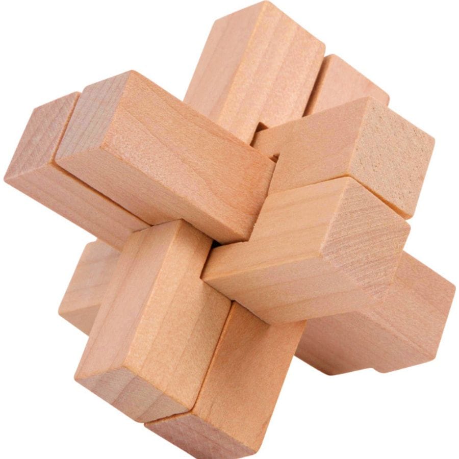 Spielkiste Geschicklichkeitsspiele small foot – Geschicklichkeitsspiele „Woody“ – 4er Holz-Knobelset ab 5 Jahren