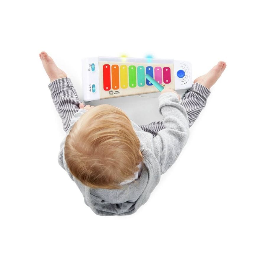 Hape Baby-Aktiv-Spielzeug Hape Magisches Touch Xylophon für Kinder ab 12 Monaten | Musikspielzeug aus Holz