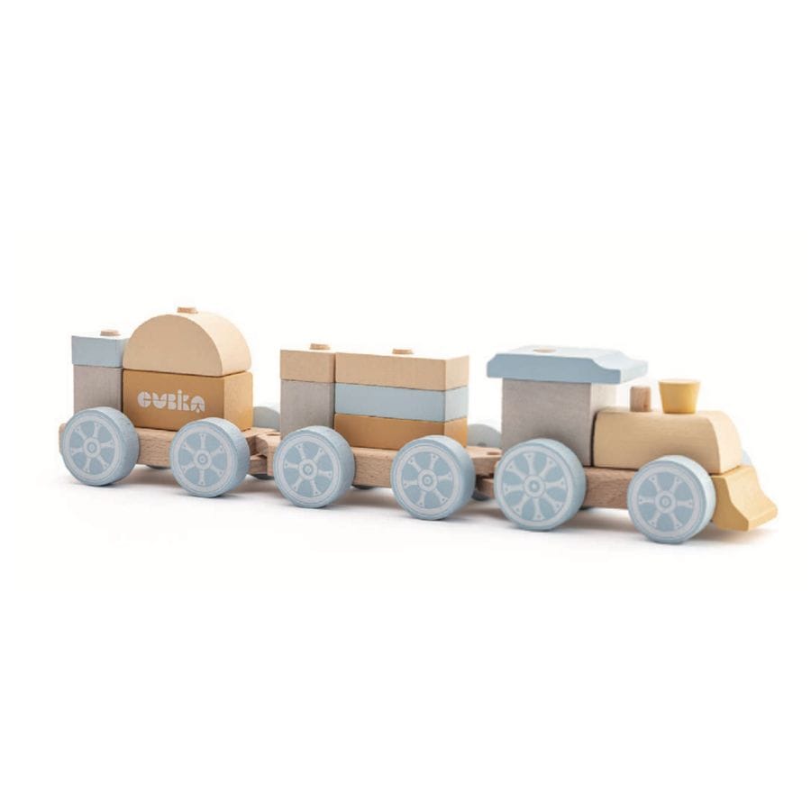Cubika Züge & Eisenbahnsets Cubika Express-Zug aus Holz – Spielzeug für Kinder ab 18 Monaten