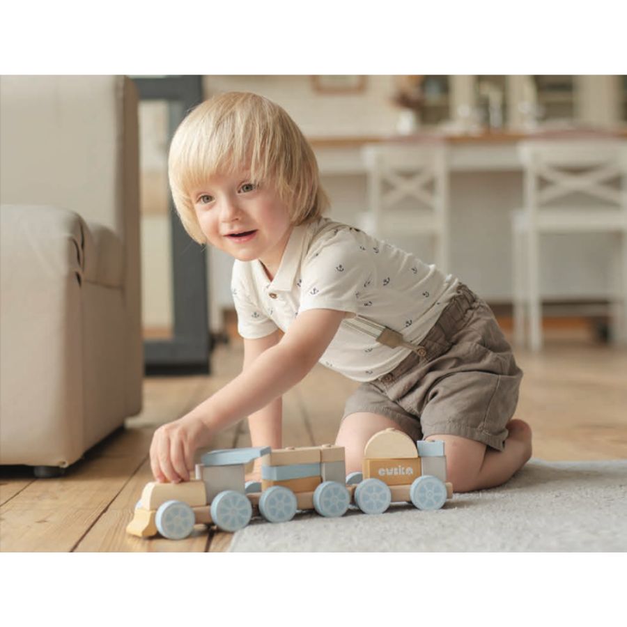 Cubika Express-Zug aus Holz – Spielzeug für Kinder ab 18 Monaten
