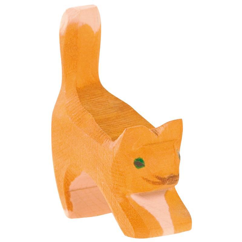 Ostheimer Holzfiguren Ostheimer Katze klein Kopf tief