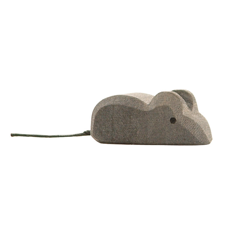 Maus Holzfigur