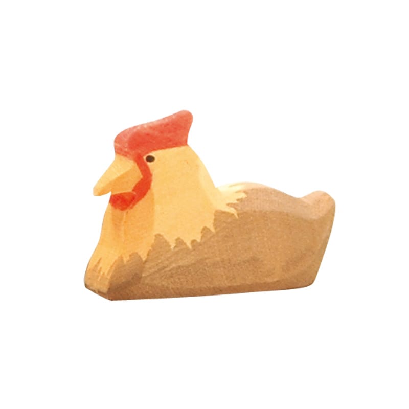 Ostheimer Holzfiguren Ostheimer Huhn braun liegend