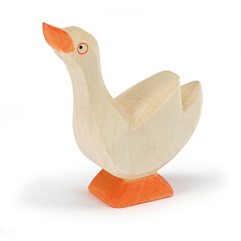Ostheimer Holzfiguren Ostheimer Gans Kopf hoch, Holztier, ab 3 Jahre