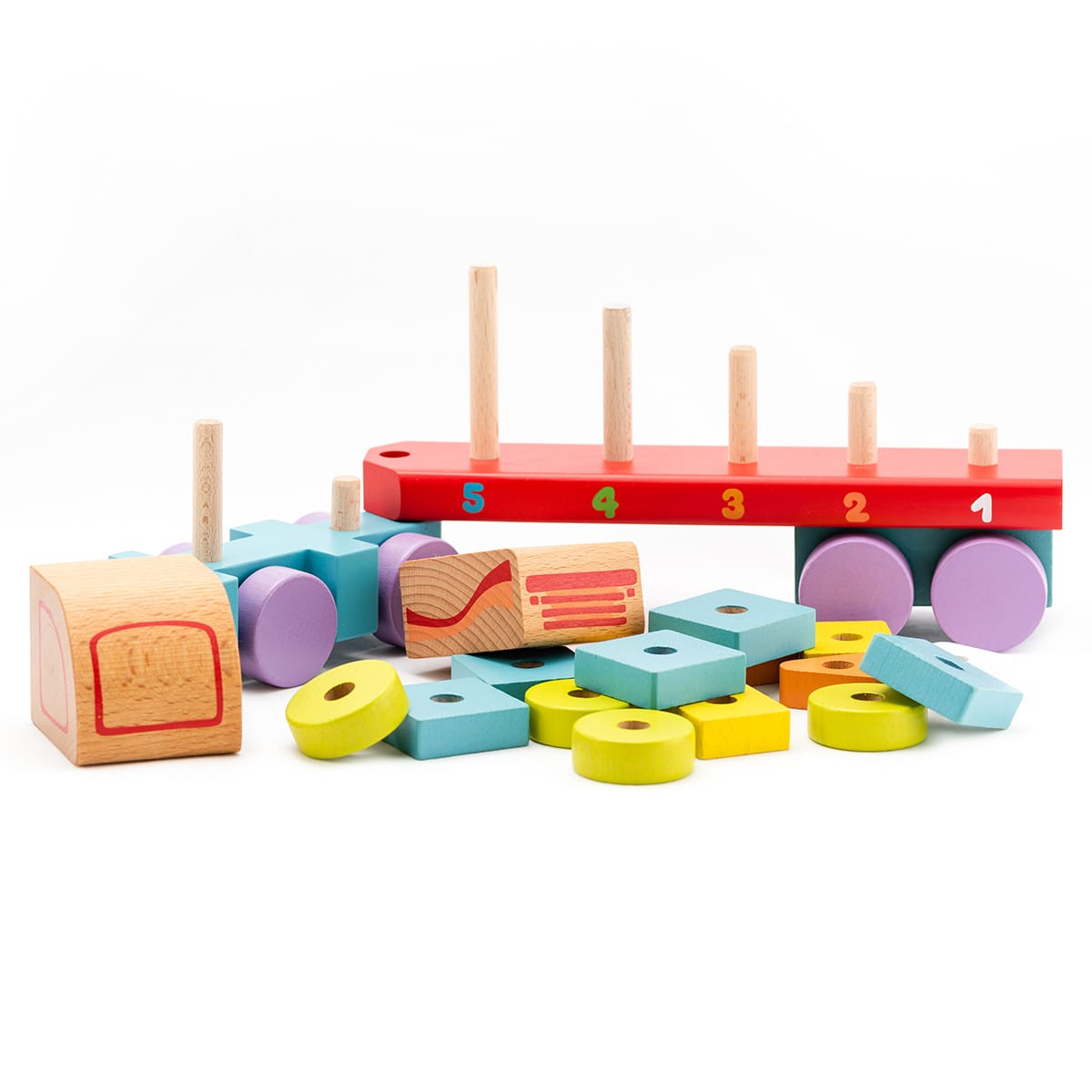 Cubika Steckspiel Truck "geometric figures LM-13"