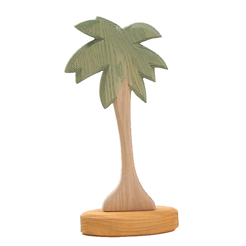 Ostheimer Holzfiguren Ostheimer Weihnachten Palme grün I inklusive Stütze braun