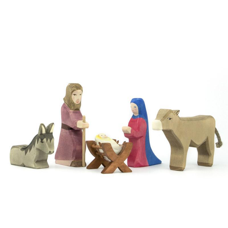 Ostheimer Holzfiguren Ostheimer Weihnachten Ostheimer Heilige Familie II, 6-teilig, handgefertigte Holzfiguren, ab 3 Jahren