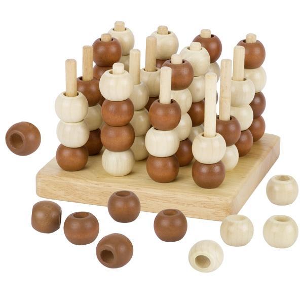 Goki Gesellschaftsspiel 3-D Spiel Tic Tac Toe