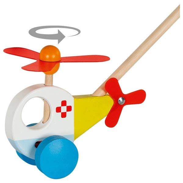 Schiebefahrzeug Helikopter mit beweglichem Propeller
