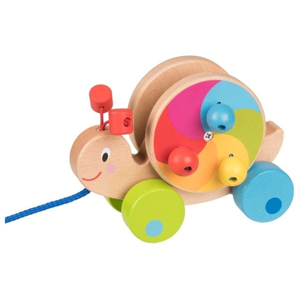 Goki Nachzieh-Spielzeug Ziehtier Schnecke