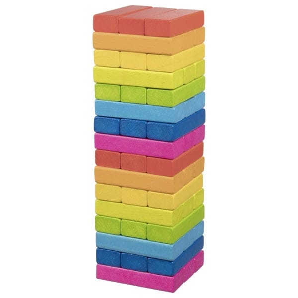 Goki Geschicklichkeitsspiele Goki Wackelturm bunt, aus Holz, ab 4 Jahre, Geschicklichkeit
