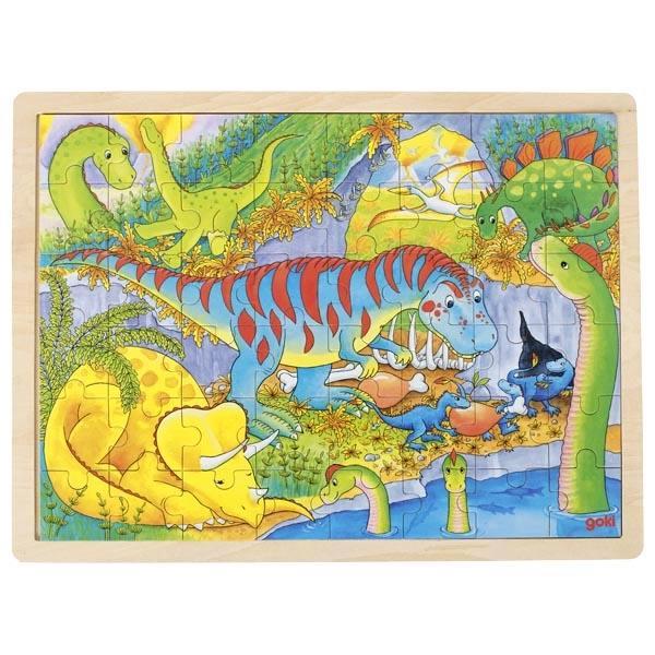 Goki Puzzle Einlegepuzzle "Dinosaurier" 48 Teile