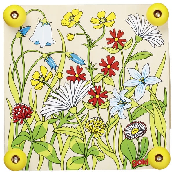 Goki Kreativspielzeug Goki Blumenpresse Frühlingswiese, ab 3 Jahre