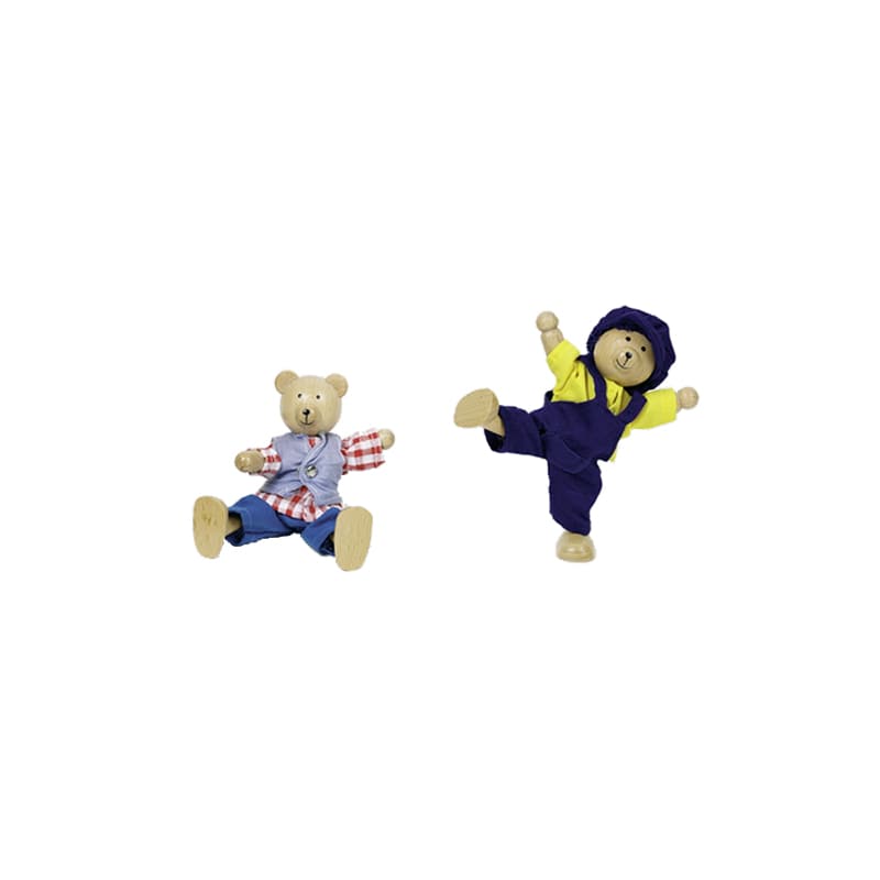 Goki Zubehör für Puppen & Actionfiguren Biegepuppen Bärchens Klamottenkiste