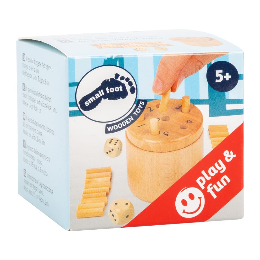 Legler Würfelsets & -spiele Small foot Super Six Dice Game, Würfelspiel 6 raus, aus Holz, ab 5 Jahre