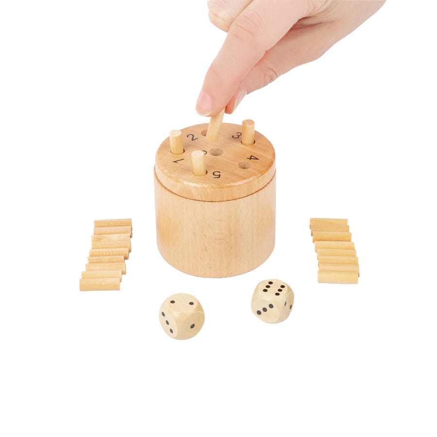 Legler Würfelsets & -spiele Small foot Super Six Dice Game, Würfelspiel 6 raus, aus Holz, ab 5 Jahre