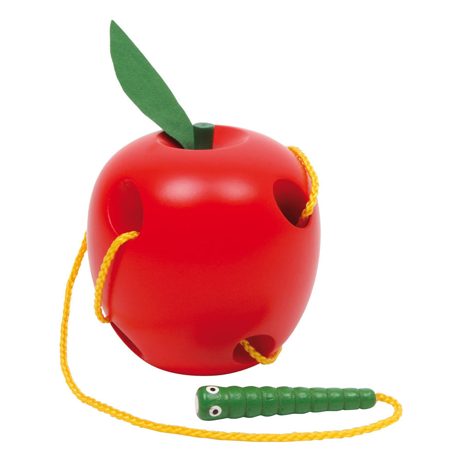 Fädelapfel und Wurm