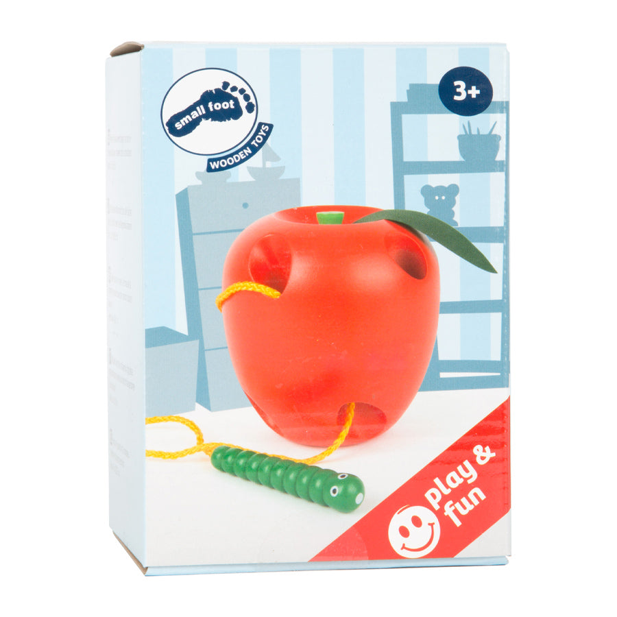 Fädelapfel und Wurm