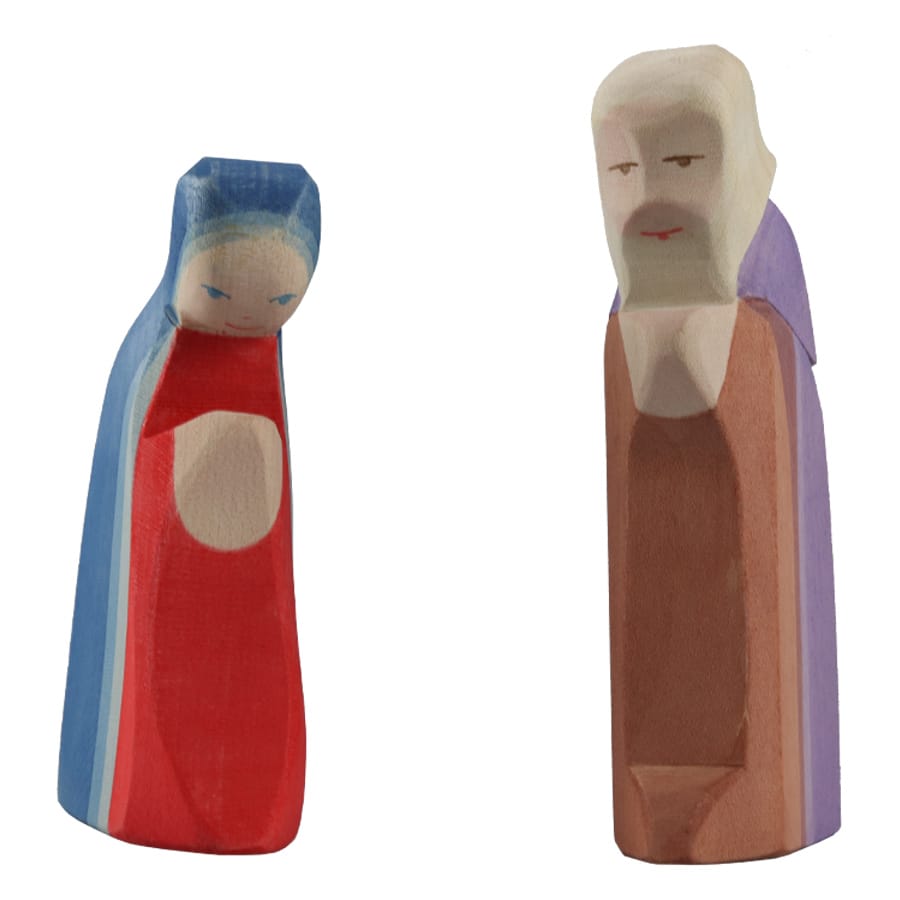 Ostheimer Holzfiguren Ostheimer Weihnachten Ostheimer Heilige Familie, 4-teilig, handgefertigte Holzfiguren, ab 3 Jahren