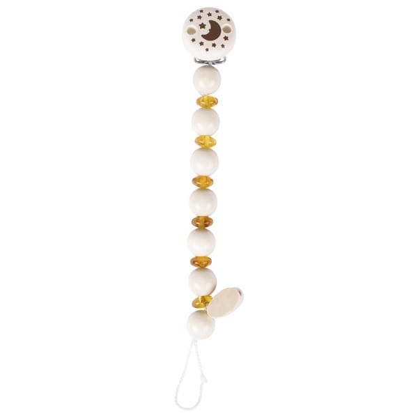 Goki Schnullerclips & -ketten Schnullerkette Bernstein