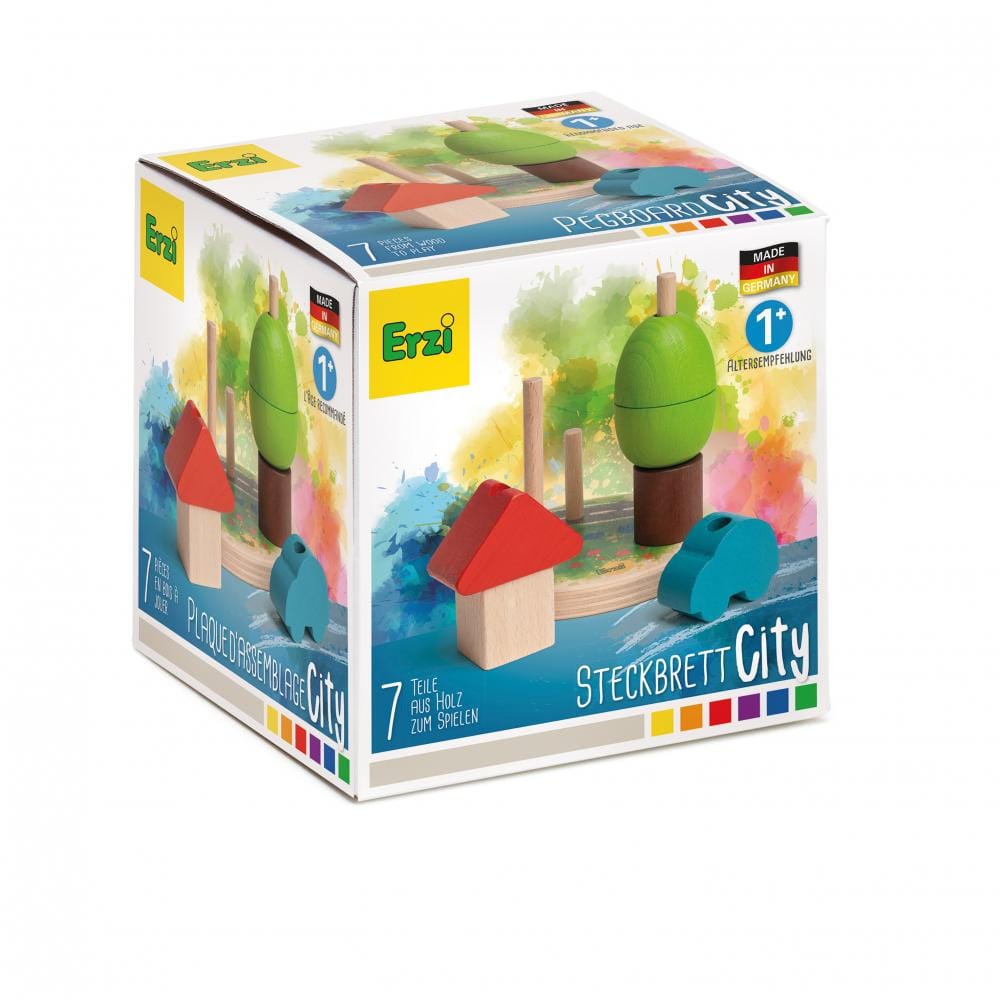 Erzi Steckspiel Steckbrett City