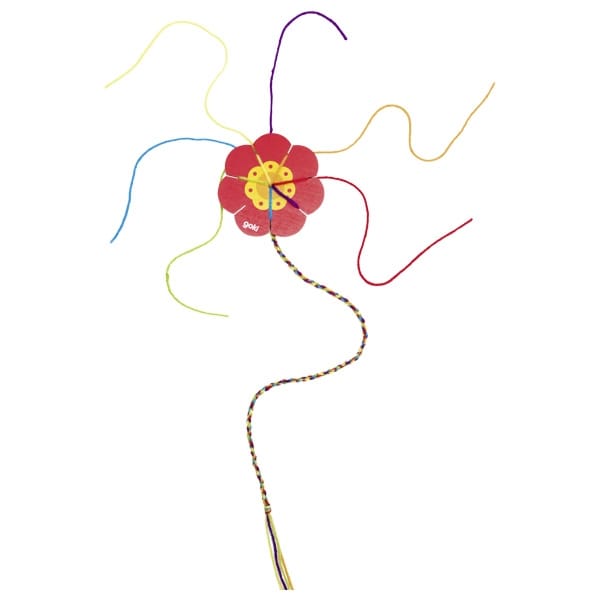 Goki Kunst- & Bastelsets Strickblume Goki, Strickblume / Strickklee, ab 4 Jahre, mit Wollfäden