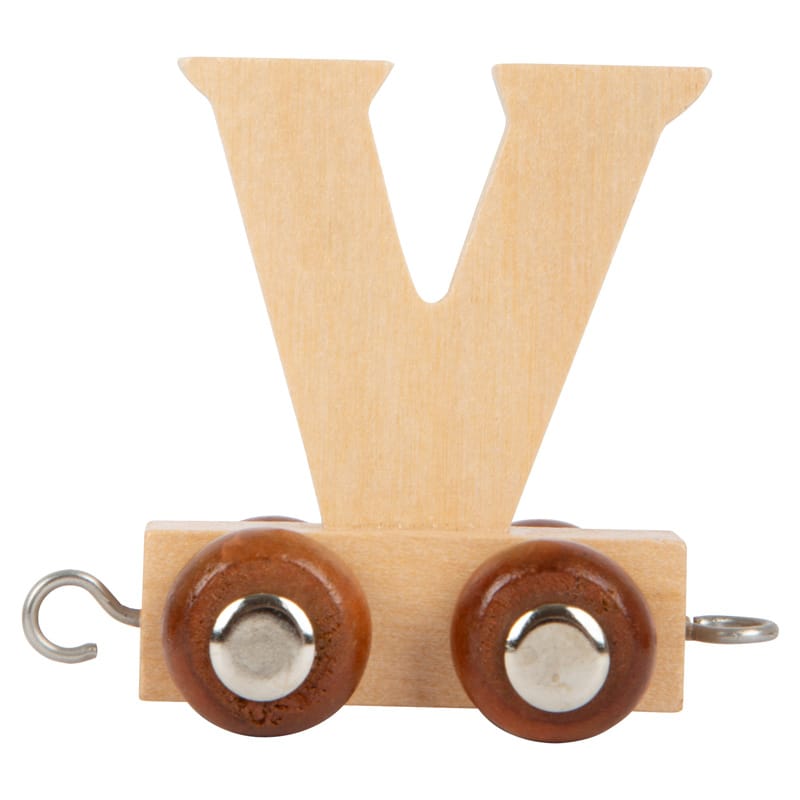Legler Dekoration V natur Buchstabenzug Namenszug aus Holz – Personalisierte Geschenkidee