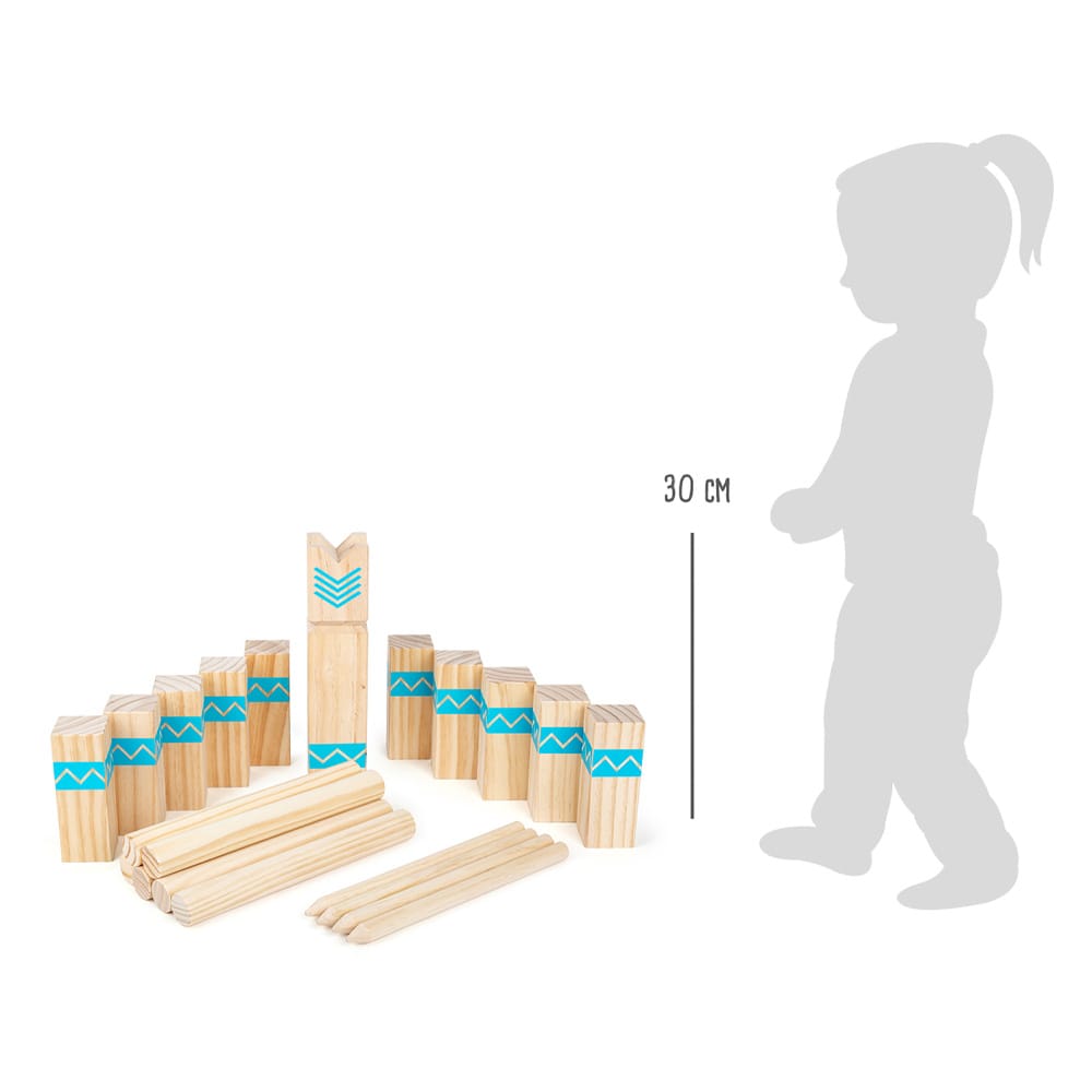 Legler Gesellschaftsspiel Wikinger Spiel Kubb "Active"