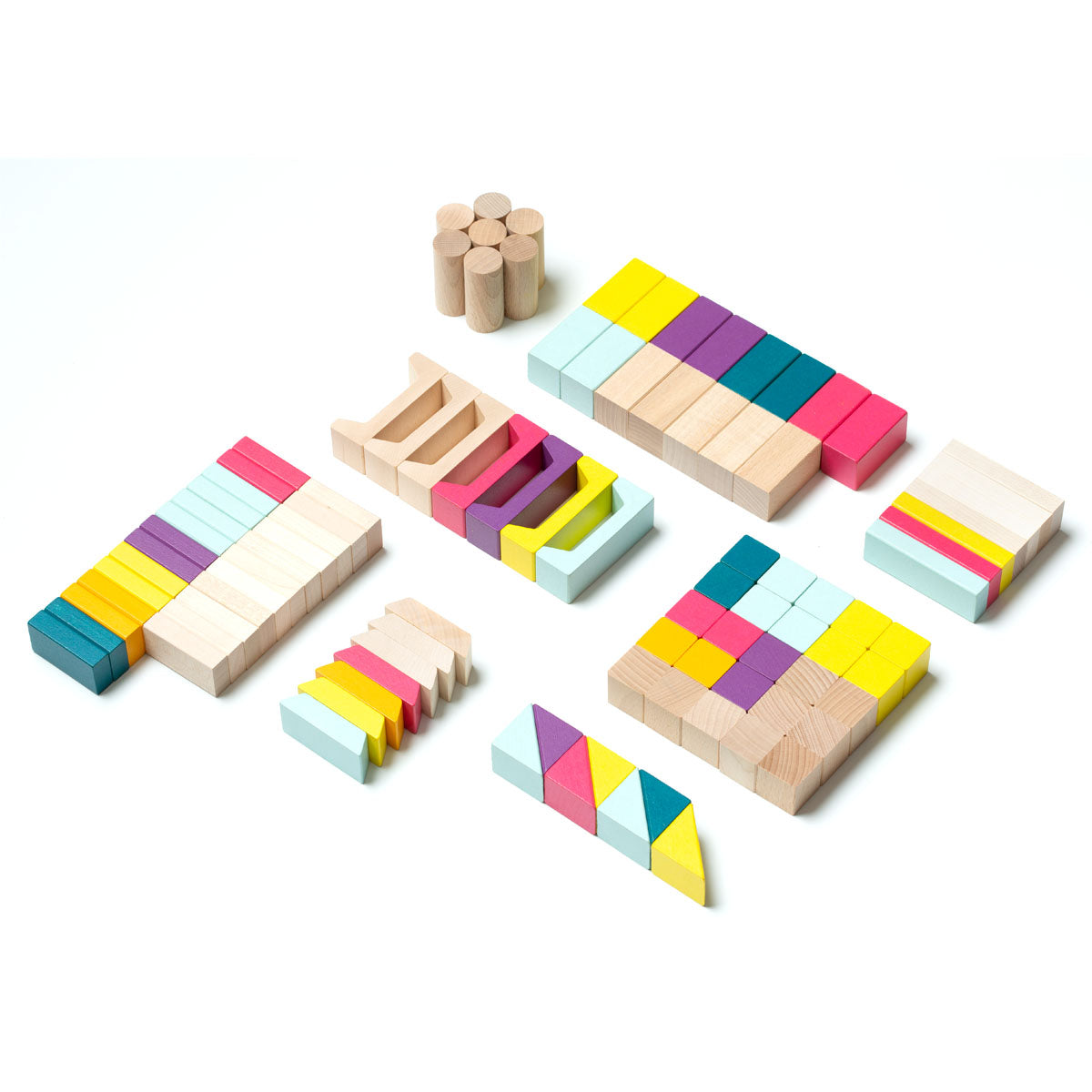 Set Holzbauklötze von Cubika