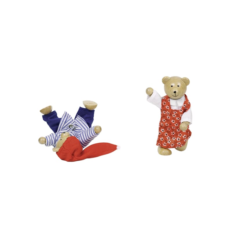 Goki Zubehör für Puppen & Actionfiguren Biegepuppen Bärchens Klamottenkiste