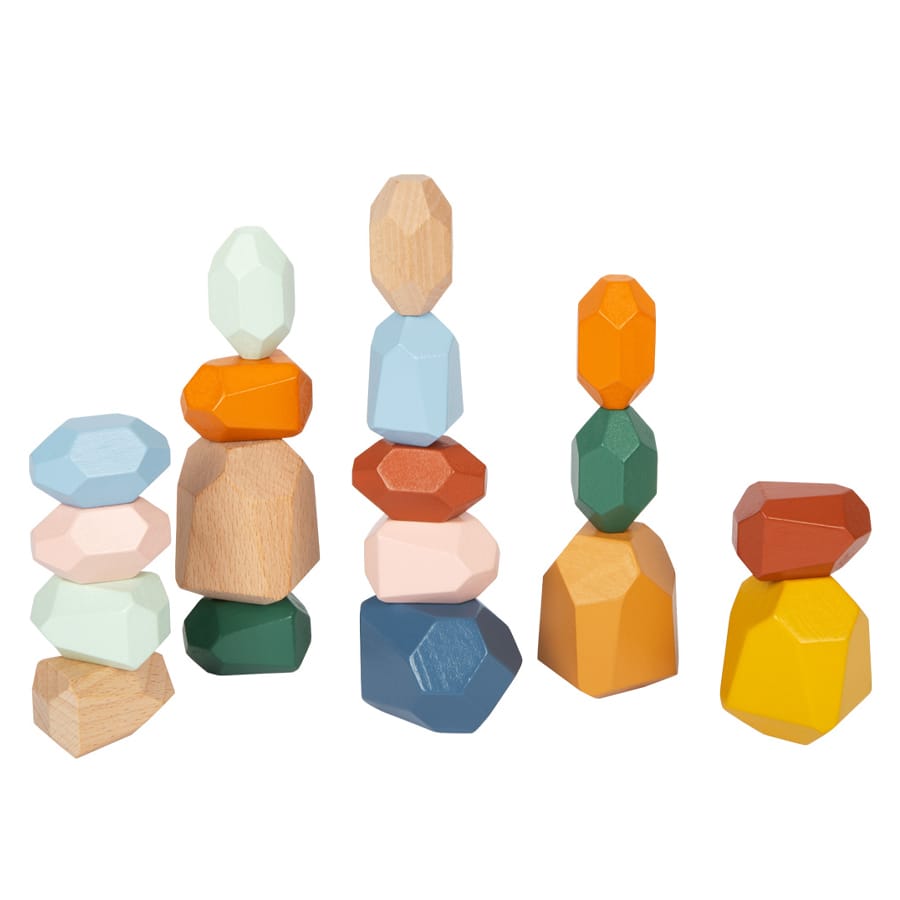 Legler Bausteine & Bauspielzeug Montessori Balanciersteine Safari aus Holz