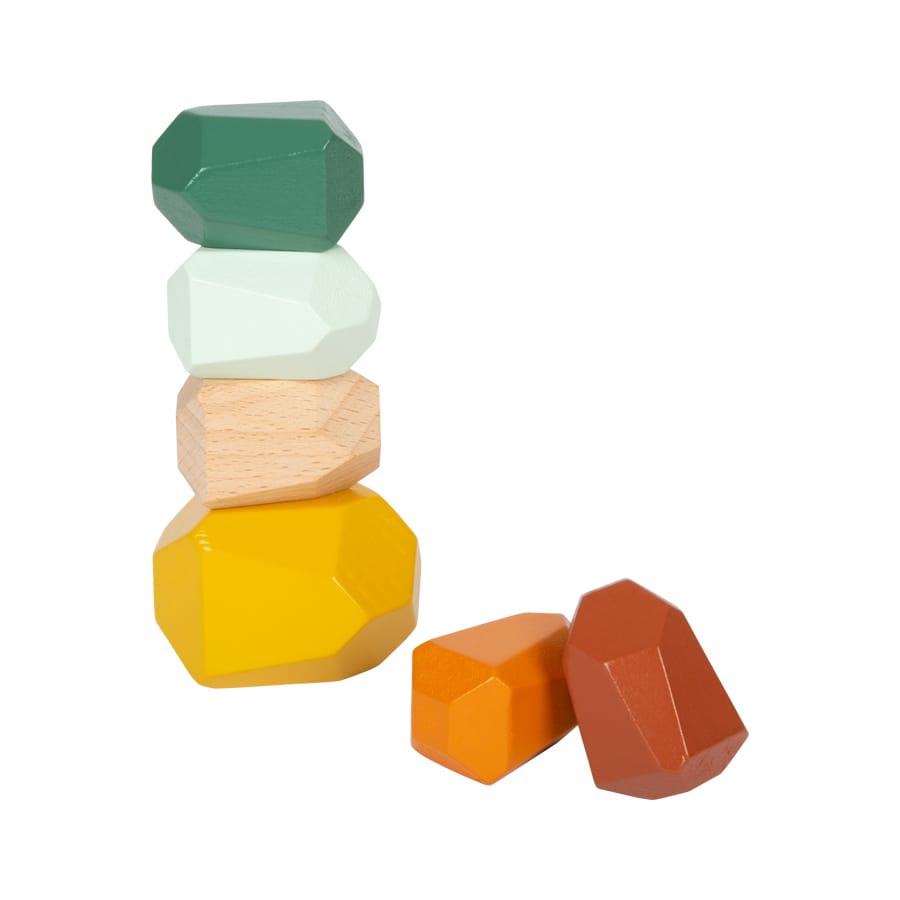 Legler Bausteine & Bauspielzeug Montessori Balanciersteine Safari aus Holz