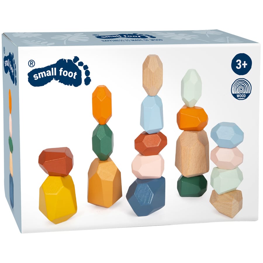 Legler Bausteine & Bauspielzeug Montessori Balanciersteine Safari aus Holz