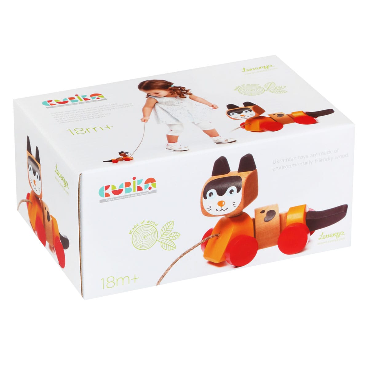Cubika Nachzieh-Spielzeug Nachziehkatze "walk-a-long cat"