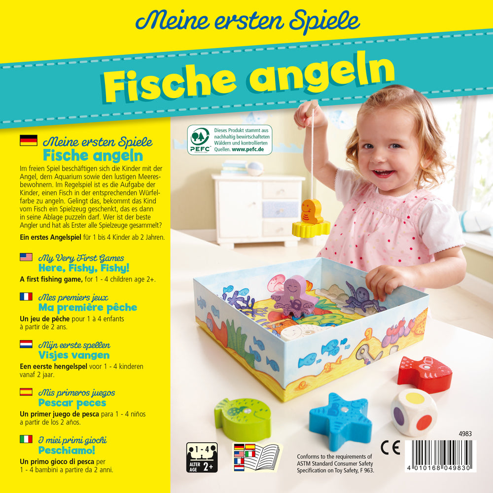 Fische Angeln Geschicklichkeitsspiel für Kinder ab 2 Jahren