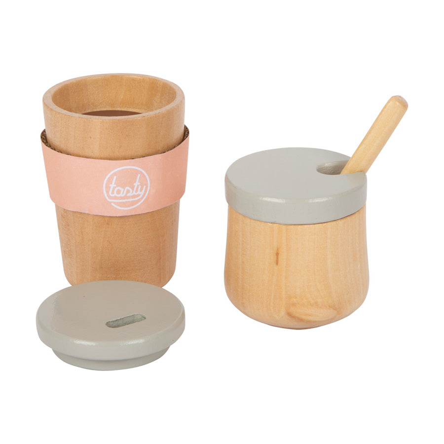 Spielzeug Kaffeemaschine aus Holz für Kinder