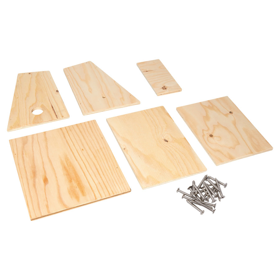 Einzelteile Vogelnistkasten Bausatz Nature Zoom