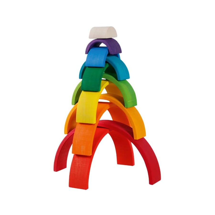 Goki Sortier-, Stapel- & Steckspielzeug Regenbogen Bausteine
