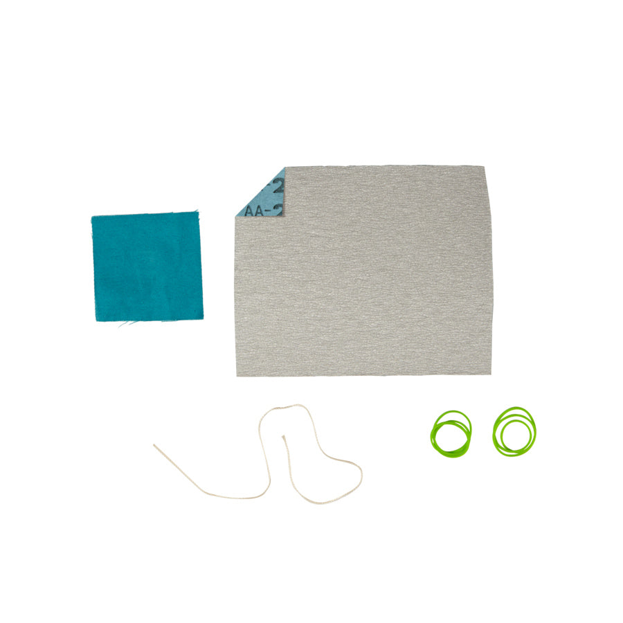 Schnitzset Boot Nature Zoom Segel Gummis und Schnur